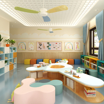 Kindergarten early education center shoe stool education and training institutions special-shaped creative rest area puzzle stool sofa combination
