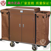 Southern C-38A guest room service car Hotel double linen car with cover and door luxury cleaning car Steel plate paint
