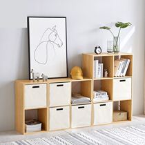 Landing Short Bookcase Shelve Children Drawer Type Finishing Containing Nordic Ins Wind Woody Free Combined Plaid