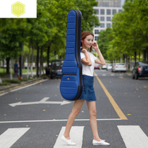 Folk classical guitar bag 41 inch thick electric guitar backpack waterproof electric bass bag shockproof wooden guitar box
