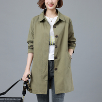 Wearshirt girl long - range small - sized young man 2023 Spring - clothing new Han - Edition temperament coat tide