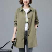 Wearshirt girl long - range small - sized young man 2023 Spring - clothing new Han - Edition temperament coat tide