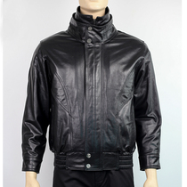 First layer cowhide riding suit male motorcycle flight suit man leather jacket cotton leather Air Force winter nostalgic flight suit