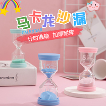 Time timer hourglass 30-minute timer Childrens anti-fall decoration Quicksand bottle Girl heart exquisite creative gift