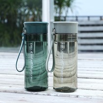 Simple trend space cup creative personality with tea leakage Korean version of plastic cup male and female student sports outdoor water cup