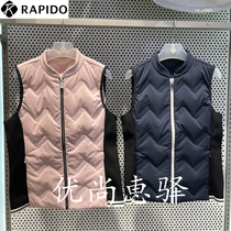 Samsung RAPIDO 21 Winter Women Baseball Collar Splice Down Vest CP1938Z10R CP1938Z10Y