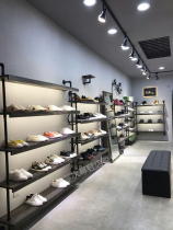 Vintage shoe store shoe rack display rack on the wall Multi-layer shoe rack Mens and womens clothing store shop shoe rack bag store on the wall shoe rack