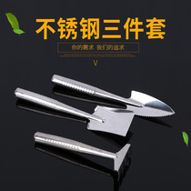 Factory direct sales Xiaoyong stainless steel garden tools three-piece set of household gardening stainless steel garden tools
