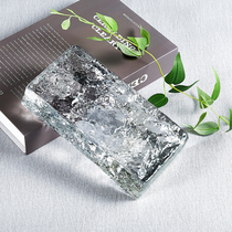 Glass brick transparent crystal brick partition wall Bedroom Bar transparent outdoor color background wall porch support customization