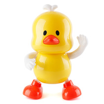 Children's New Electric Dancing Macey Cow Dancing Little Yellow Duck Light Music Electric Toys Wholesale