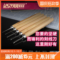 High speed up to model tools imported GK line knife push knife carving knife military mold detail modification tool
