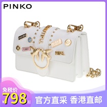 PINKO Pinko swallow bag badge medal female bag Bacchus chain bird bag Shoulder crossbody bag