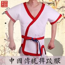 Chinese wrestling clothes Chinese wrestling clothes Fall clothes girdle red blue and white thickened cotton special offer