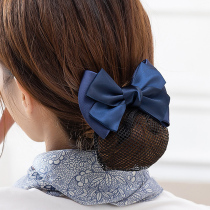 Professional floral headdress women with net pocket nurse flight attendant bank hotel attendant work hairclip bag hair net cover hair set