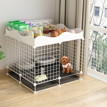 Dog cage Small dog Teddy Cat cage with toilet separation Medium dog Corgi Indoor home Large pet villa