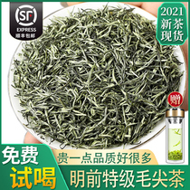 Authentic Henan Maojian Tea Ming Qian Super Green Tea 2021 New Tea Sprouts Bulk Luzhou Tea 500g