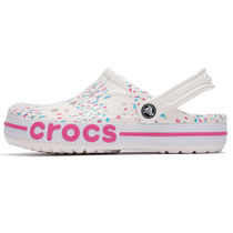 CROCS Carlochi hole shoes women shoes 2021 summer new white floral sandals sandals men 206232