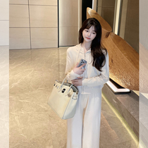 Zhai jload wall push ~ comfortable suit every day wear not greasy two-piece high-density knitted casual suit