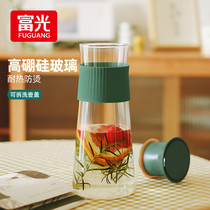 Fuguang home glass cold water jug heat resistant and cold water jug large capacity cool water cup cold bubble bottle ice water teapot