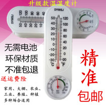 Thermohygrometer creative greenhouse industrial wall-mounted electronic agriculture high-precision dry-humidity meter indoor household thermometer