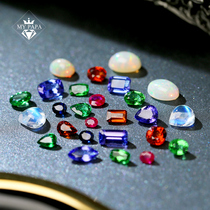  Custom MYPAPA Natural Jewelry Tourmaline Tanzanite Garnet Red SAPPHIRE Moonstone EMERALD Aquamarine