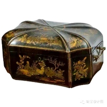Large Lacquer Wood Tire Lacquerware Lacquer Art Color Painted Painted material Gold Artisanal Diy Tea Cake Box Food Box Ordering New Products