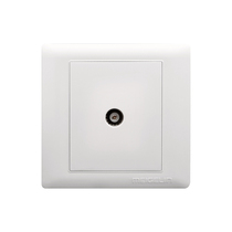 86 type concealed wall switch socket panel single TV socket Wired closed-circuit TV socket Ya Bai