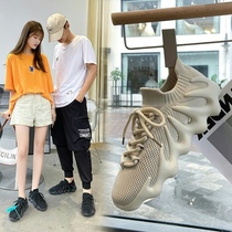  W (support 7 days no reason to return)Couple flying woven mesh sports shoes mens and womens coconut shoes 450