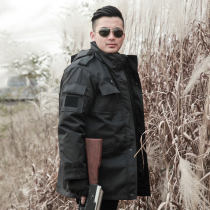 For training coat waterproof thickened military cotton coat mens doorman guard duty uniform winter clothing labor and defense winter clothing