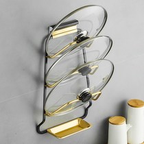 Boiler cover wall-mounted three-layer kitchen shelving home rack hanging wall with multiple layers of shelf shelving free of perforated walls