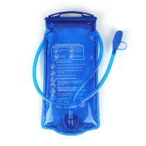 Food grade TPU material EVA water bag large caliber water bag 2L convenient cleaning straight drinking water sack camping water storage bag