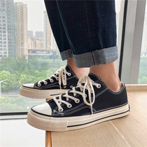 Canvas shoes men Korean casual board shoes Joker trendy shoes breathable student cloth shoes summer white shoes couple shoes men
