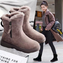 2021 new womens shoes winter Tide brand snow boots women plus velvet thick warm boots waterproof non-slip cotton shoes