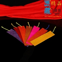 Tibetan red Tibetan characteristics Handmade Tibetan paper bookmarks Six-character truth description Gold book page clip Personalized tourist souvenirs