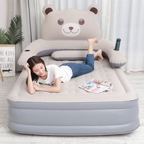 Inflatable mattress padded cartoon chinchillo bed portable outdoor raised home double single automatic air cushion bed