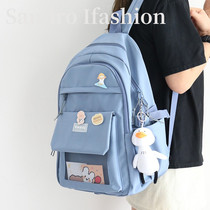 French Sandro Ifashion school bag female primary school students junior high school students high school college style large capacity backpack