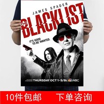Sin Blacklist Season 3 James Spade Kraft Paper Promotional Pictorial Decorative Painting 1