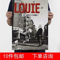 Louis is not easy Season 3 retro nostalgic Kraft paper bar living room bedroom dormitory promotion decoration Pictorial