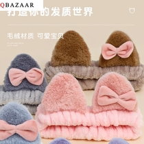 South Korea Net Red childrens hair band wash face female simple mask head hoop cute hair hoop tie tie hair bundle hair card headgear