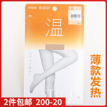 Japan imports ATSUGI thick wood temperature series of vegan muscle sensing heating stockings AP6011