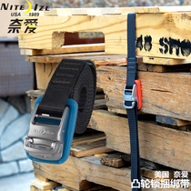NiteIze Nai Love strap Cam lock Braided strap Car strap Outdoor tightening rope Fixed luggage strap