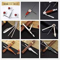 VIKSS new portable three-in-one pipe pressure rod through the needle scraper cleaning tool accessories cleaning carbon knife