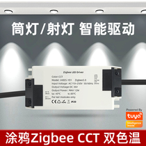 Tuya Zigbee smart dimming drive CCT two-color temperature downlight spotlight dimming drive LED power supply 12W