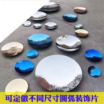 304 STAINLESS STEEL SEMICIRCULAR ball 1 0MM THICK boutique decoration hollow HEMISPHERICAL metal MIRROR round BALL head CAN BE CUSTOMIZED