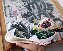 (Custom appreciation)Letter brother 1 generation shoes custom NBA Bucks theme DIY hand-painted custom sneakers