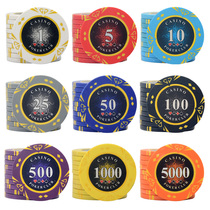 Texas Holdem Diamond Stud chip coin Chess and card room Club entertainment special cards can be customized anti-counterfeiting logo