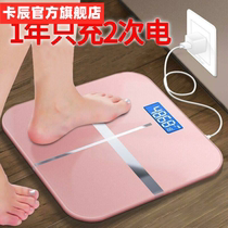  Weight scale girls dormitory small optional USB charging electronic scale weight scale Precision household health scale Human body scale