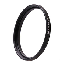 48-49mm filter adapter ring 48 lens connection 49 filter 48 external thread turn 49 internal thread small turn large
