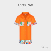 LooraPwd Laura password original 21 summer new womens casual pajamas short suit ASS21D104N