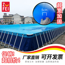 Outdoor large mobile bracket inflatable pool swimming pool construction site water storage equipment fish pond water park